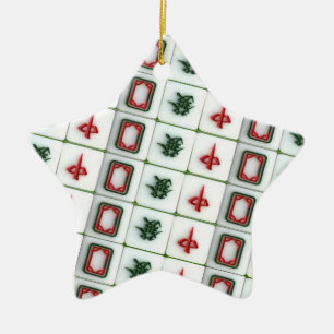 Mahjong Dragons Ceramic Tree Decoration