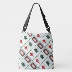 Mahjong dragons good luck crossbody bag