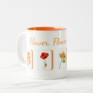 Mahjong Flower Tiles Mug