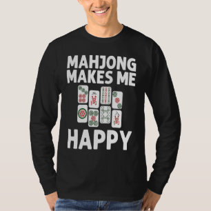 Mahjong  For Men Women Tile Game  Players T-Shirt