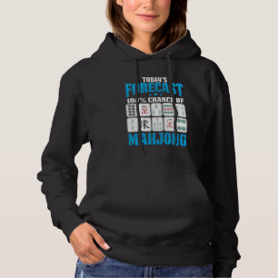 Mahjong Forecast Mah Jong Boardgame Lover Hoodie