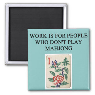 mahjong game player magnet