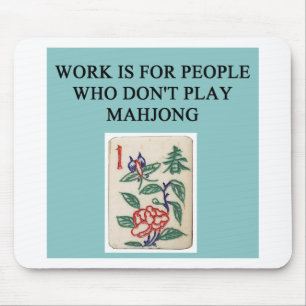 mahjong game player mouse mat