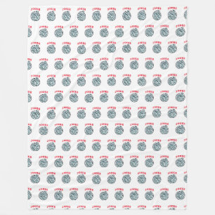 MahJong game symbol Joker tile Fleece Blanket