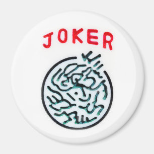 MahJong game symbol Joker tile Magnet