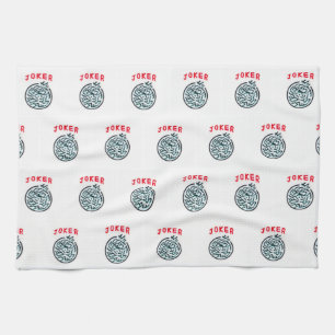 MahJong game symbol Joker tile Tea Towel