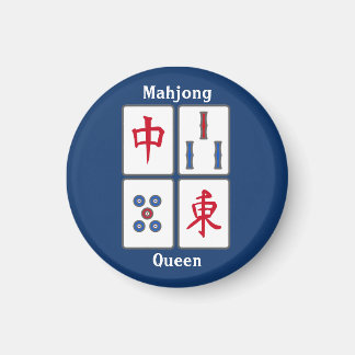 Mahjong Game Tiles Design Magnet