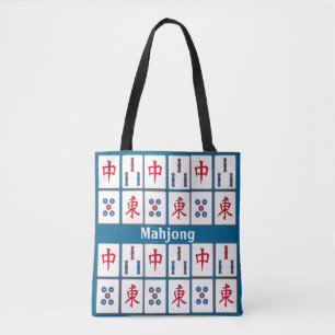 Mahjong Game Tiles Design Tote Bag