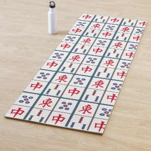 Mahjong Game Tiles Design Yoga Mat