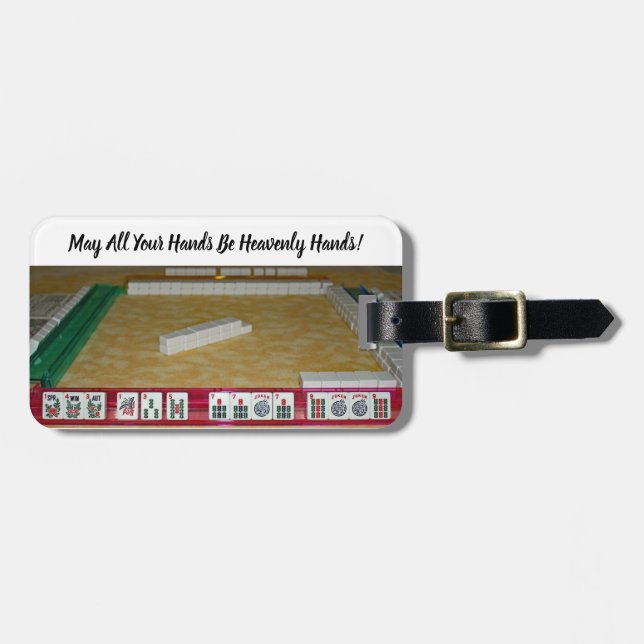Mahjong Heavenly Hand Luggage Tag (Front Horizontal)