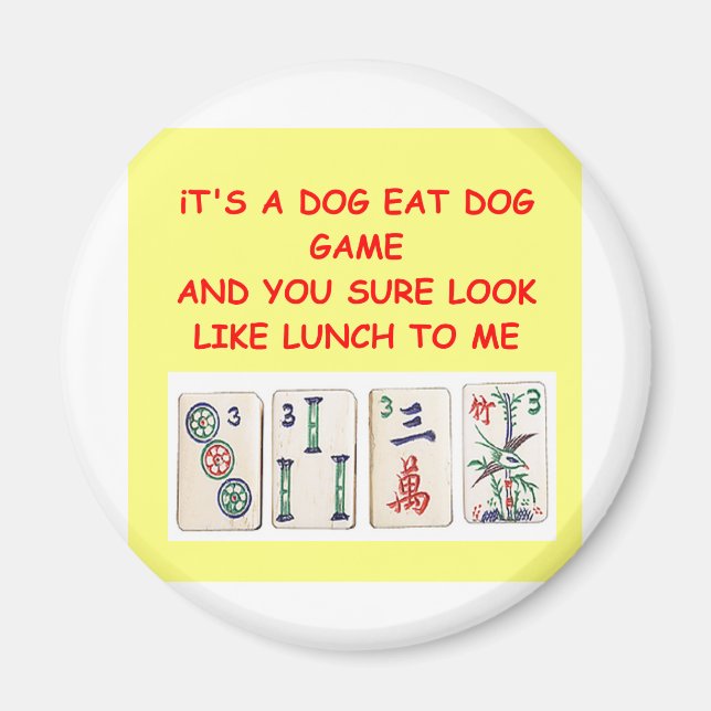 mahjong joke magnet (Front)