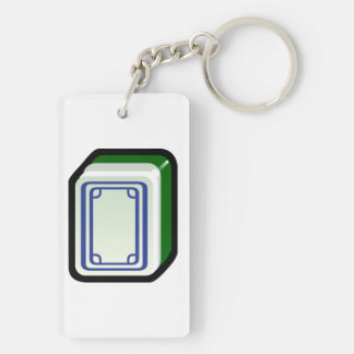 Mahjong Keychain (White Dragon tile)