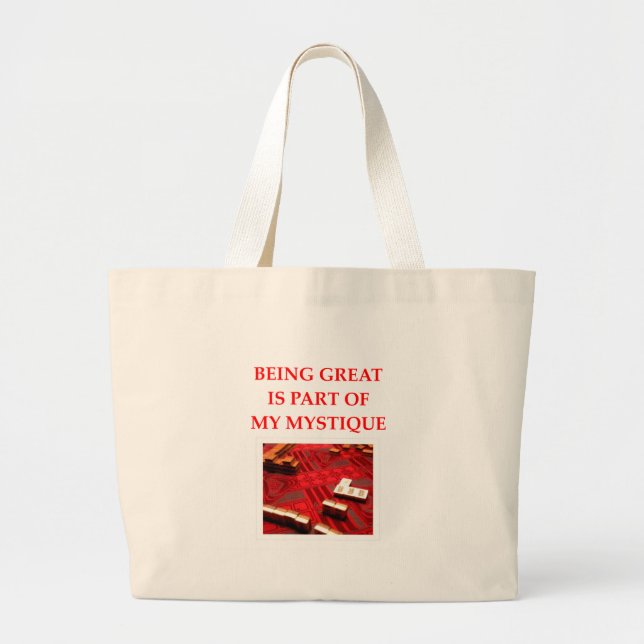 mahjong large tote bag (Front)