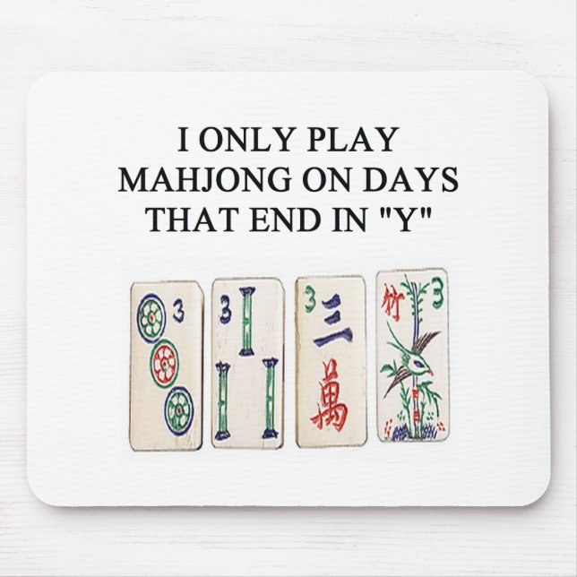 mahjong lover mouse mat (Front)