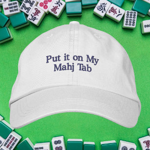 Mahjong Lover / Put It on My Mahj Tab Embroidered Hat