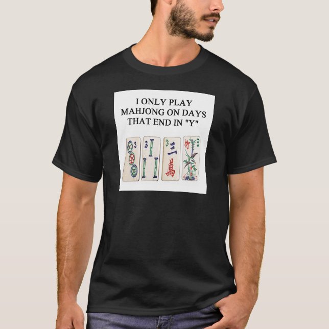 mahjong lover T-Shirt (Front)