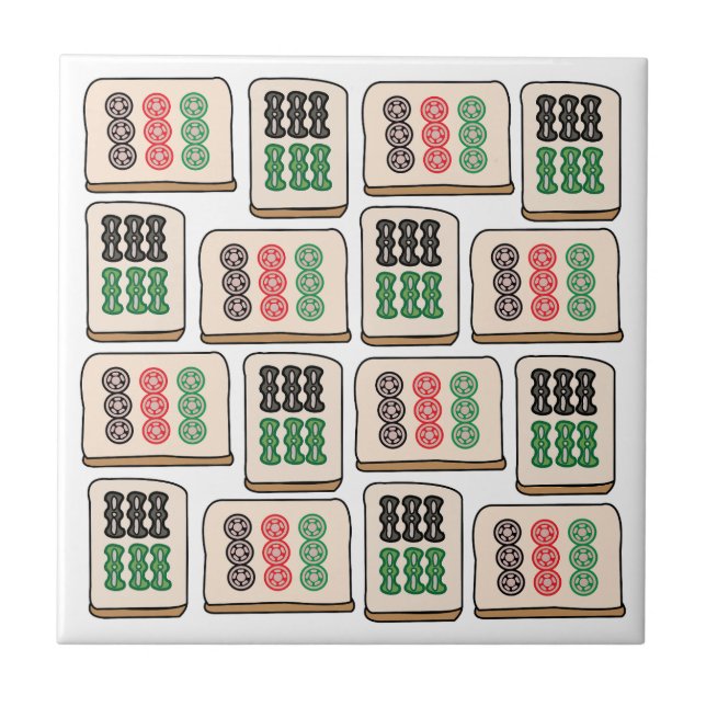 Mahjong Luck Strategy Player Fans Tile (Front)