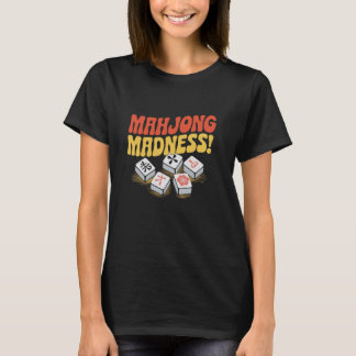 Mahjong Madness Tile Game Mahjong Player Fold Reti T-Shirt