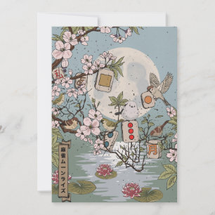 Mahjong Moonrise Invitation