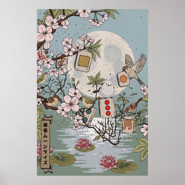 Mahjong Moonrise Poster (Front)