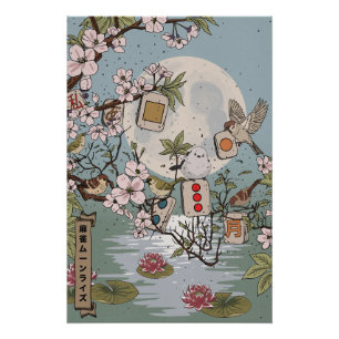 Mahjong Moonrise Poster