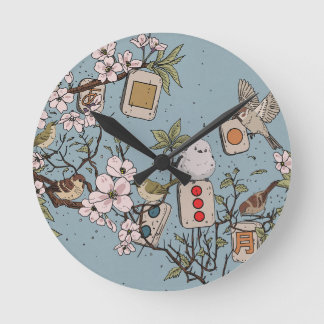 Mahjong Moonrise Round Clock