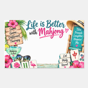 Mahjong Name Sticker