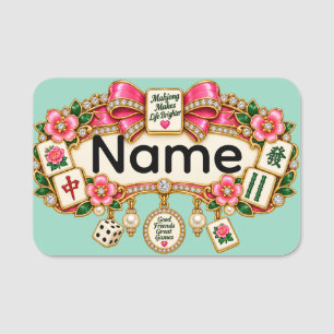 Mahjong Name Tag
