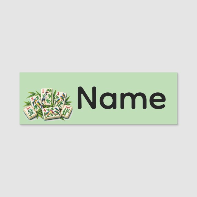 Mahjong Name Tag (Front)