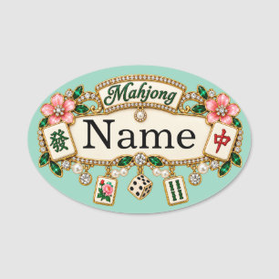Mahjong Name Tag