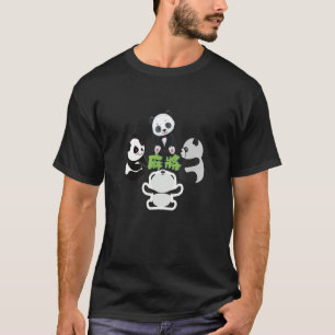 Mahjong Panda Cute T-Shirt