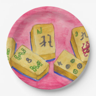 Mahjong Paper Plate