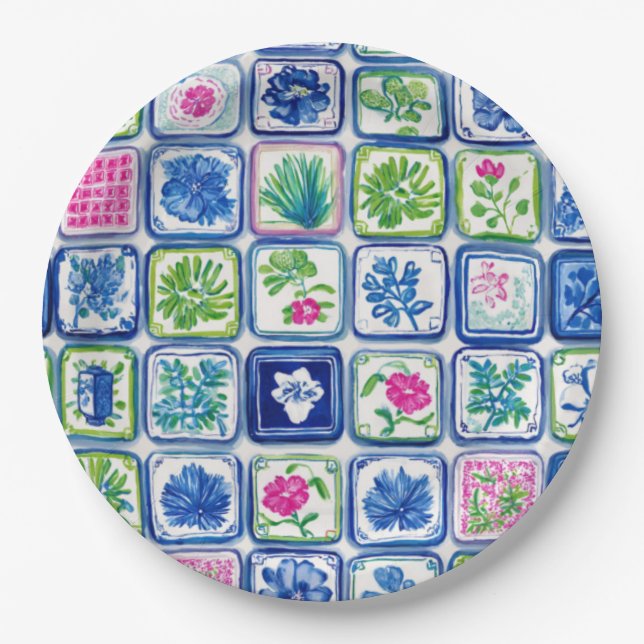 Mahjong Paper Plate (Front)