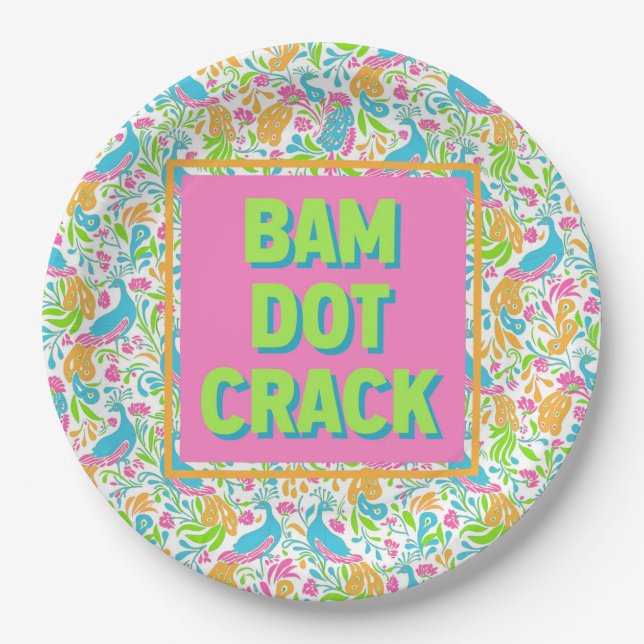 Mahjong Paper Plates (Front)