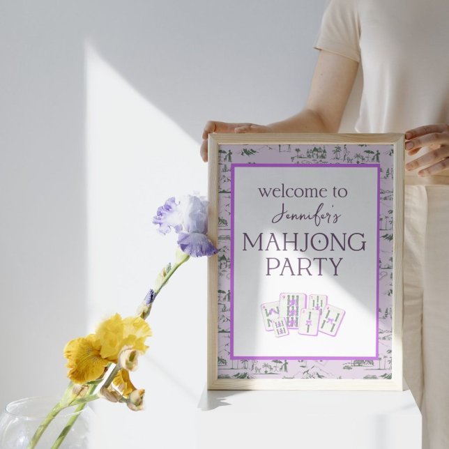 Mahjong Party Toile  Welcome Sign (Creator Uploaded)