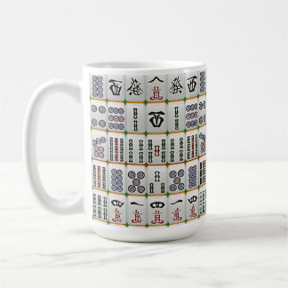 Mahjong player coffee mug