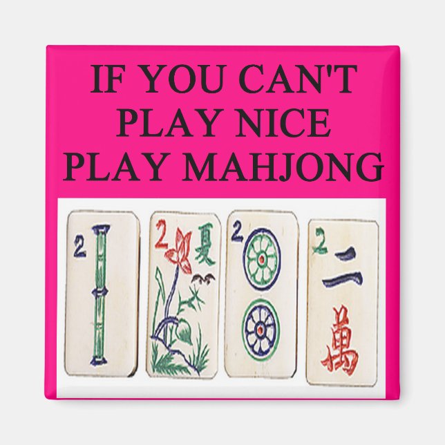 MAHJONG player Magnet (Front)