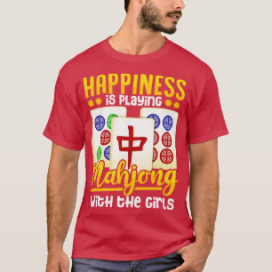 Mahjong Player Women Girls Funny Gift T-Shirt