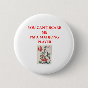 MAHJONG.png 6 Cm Round Badge