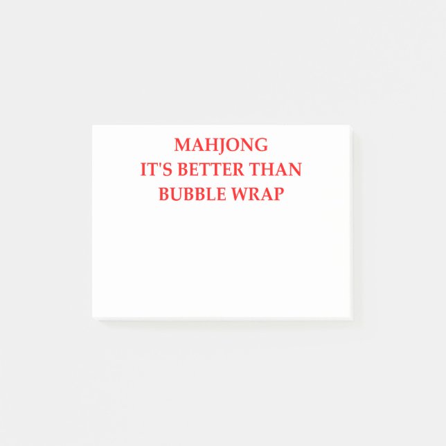 MAHJONG POST-IT NOTES (Front)