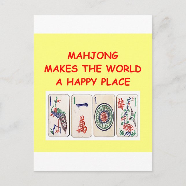 mahjong postcard (Front)