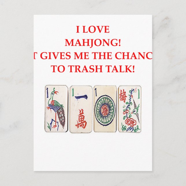 MAHJONG POSTCARD (Front)