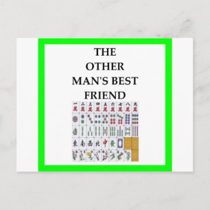 mahjong postcard