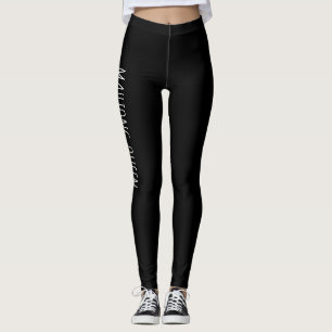 Mahjong Queen Black Leggings