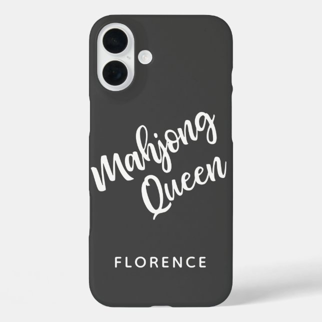 Mahjong Queen Personalised Case-Mate iPhone Case (Back)