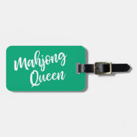 Mahjong Queen Personalised Name in Green