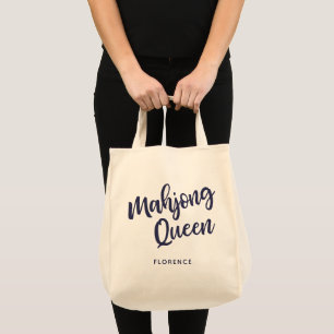 Mahjong Queen Personalised Tote Bag