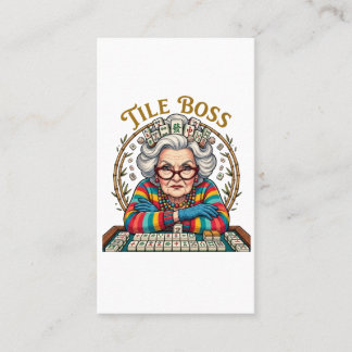 Mahjong Tile Boss Calling Card