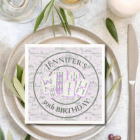 Mahjong Tile Napkins for Mahjong Party Decor