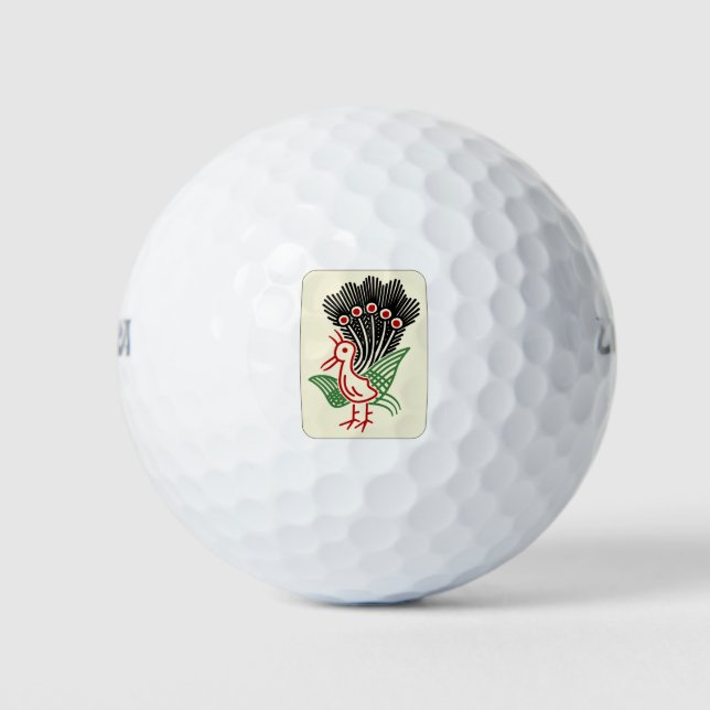 Mahjong Tile Search / ONE OF BAMBOOS -MAHJONG TILE Golf Balls (Front)